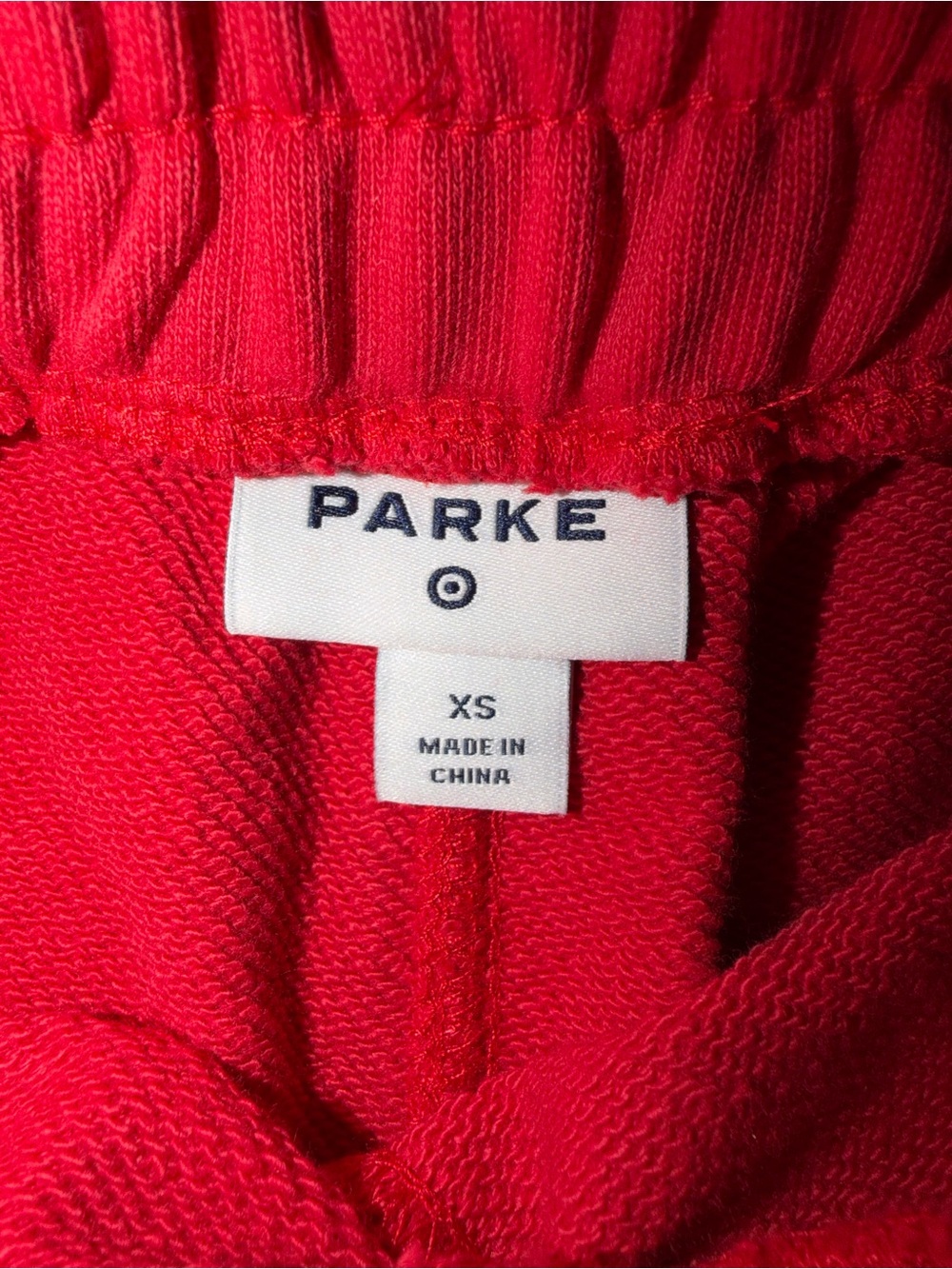 NWT Parke x Target Athletic Drawstring Women's Shorts in Red - Picture 5 of 5